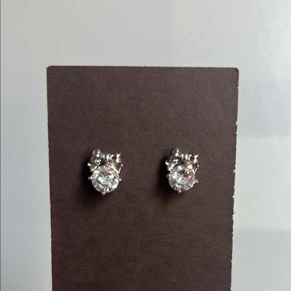 Juicy Couture Silver Bow Earrings - Picture 2 of 3